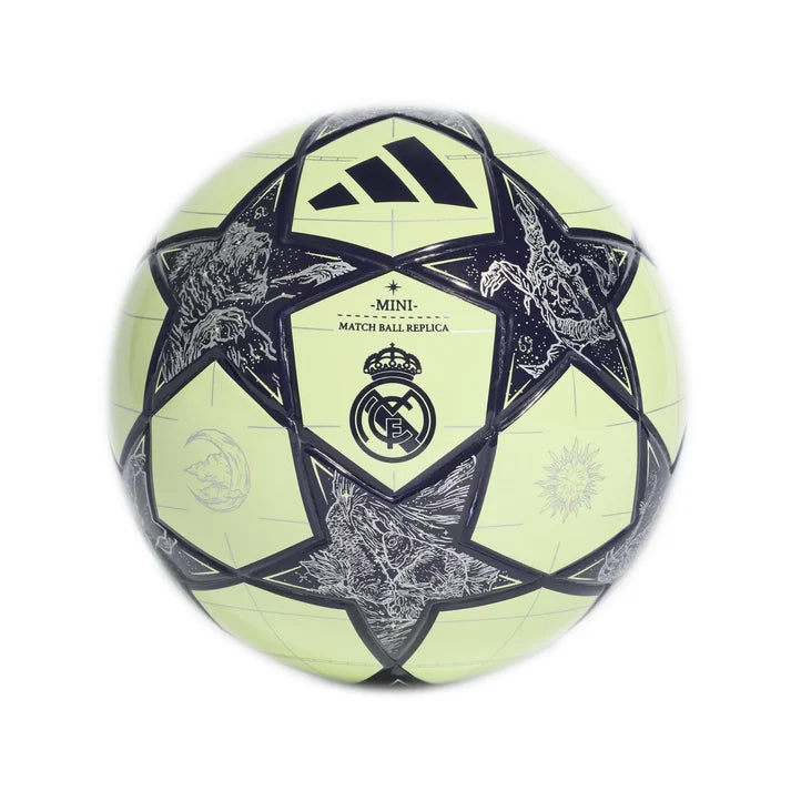 adidas Real Madrid UCL Mini Ball 25/26 (Lime/Silver Metallic)