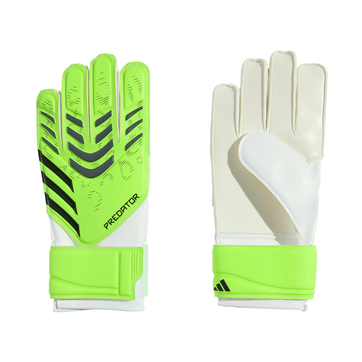 adidas Jr. Predator Training Goalkeeper Glove (Lucid Lemon/White)