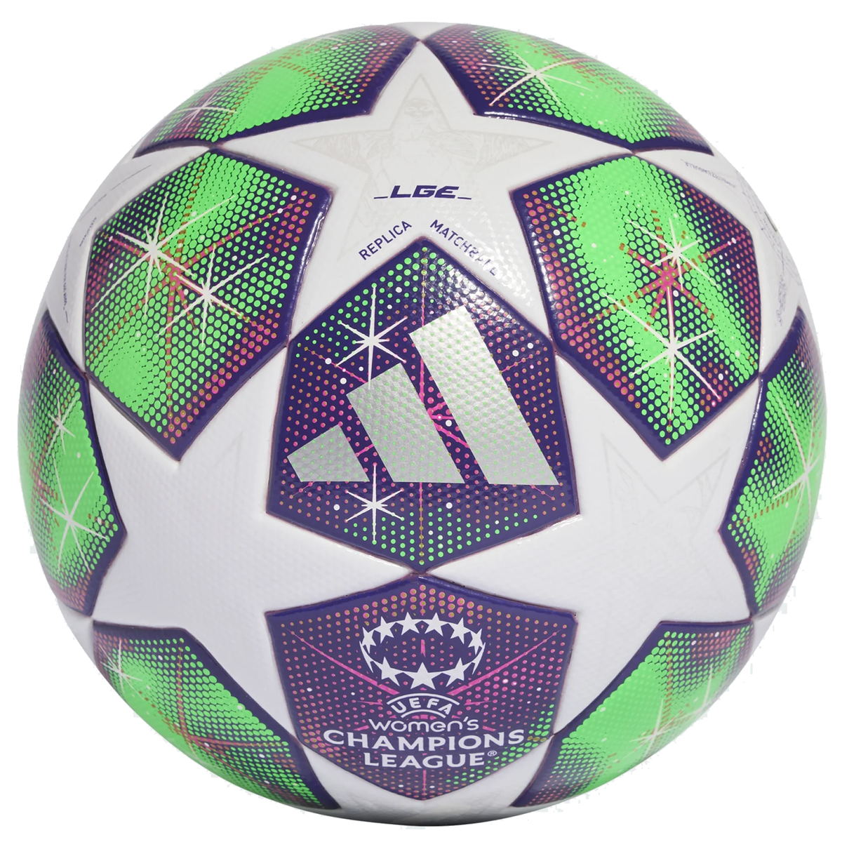 adidas Womens UEFA Champions League League Top Ball 25/26 (White/Green/Purple)