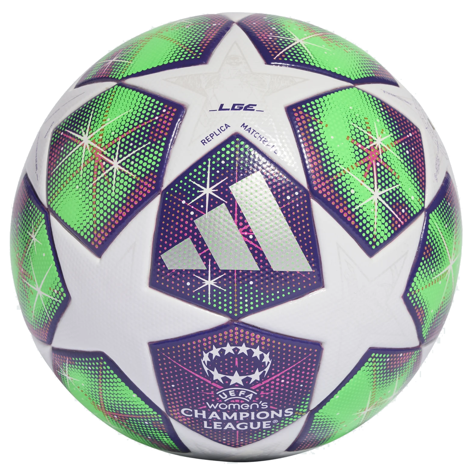 adidas Womens UEFA Champions League League Top Ball 25/26 (White/Green/Purple)
