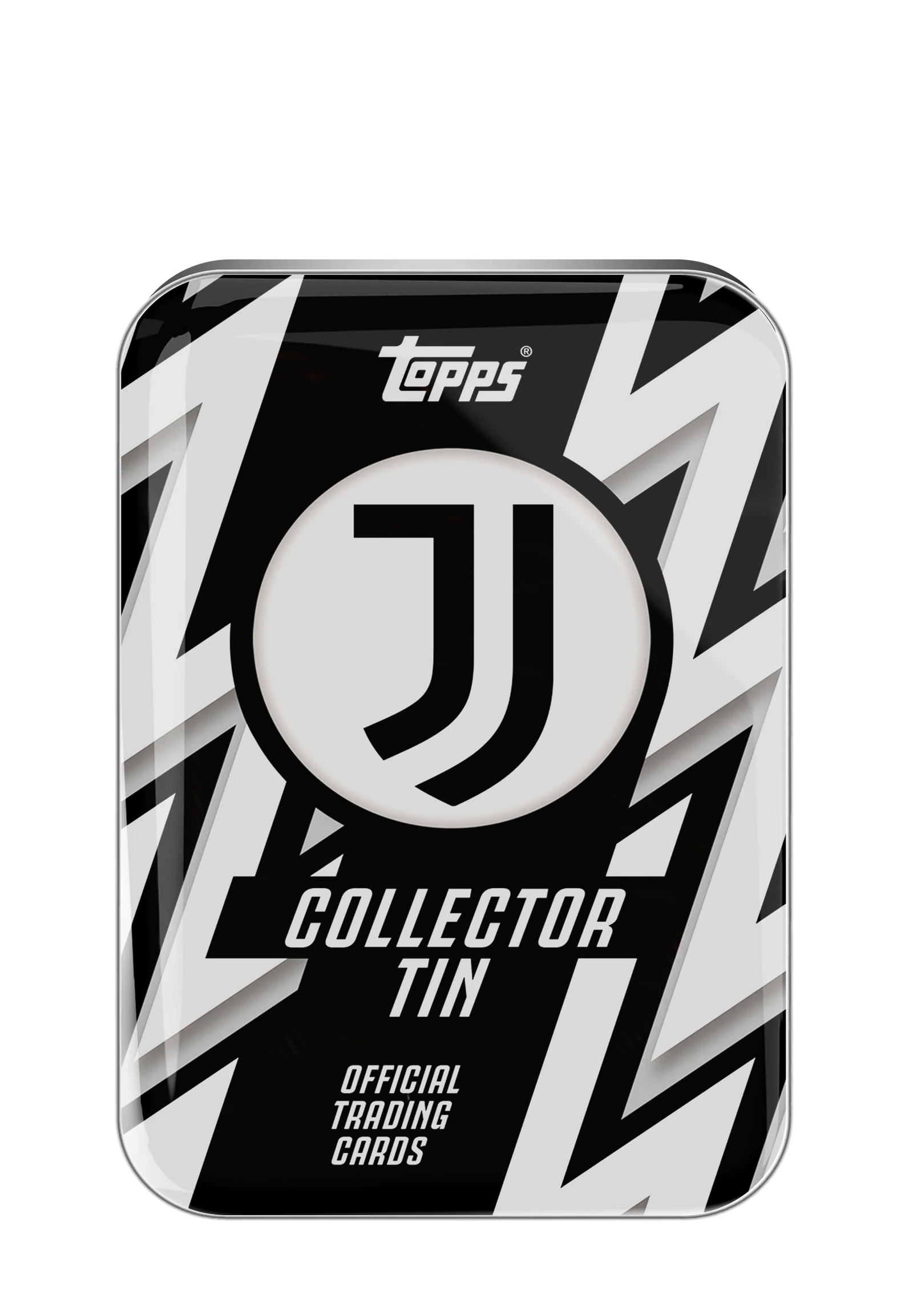 Topps Juventus 25/26 Collectors Tin Set Trading Cards (Black/White)