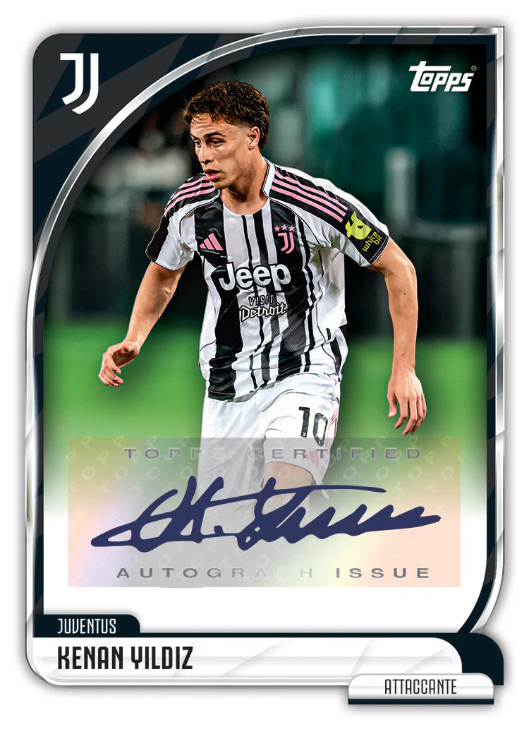 Topps Juventus 25/26 Collectors Tin Set Trading Cards (Black/White)