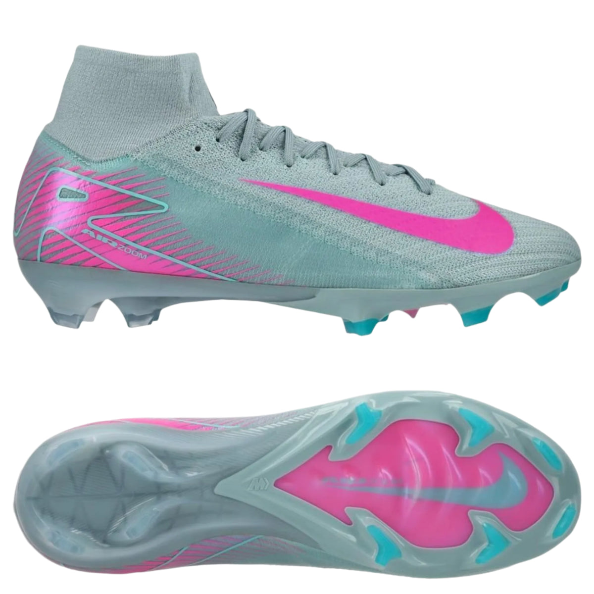 Nike Zoom Superfly 10 Elite Firm Ground Soccer Cleats (Ocean Cube/Pink Blast)