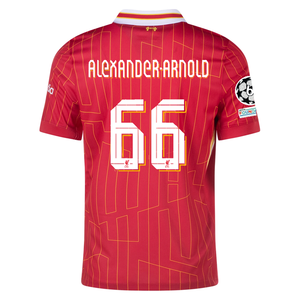 Nike Liverpool Trent Alexander-Arnold Home Jersey w/ Champions League Patches 24/25 (Gym Red/Chrome Yellow)