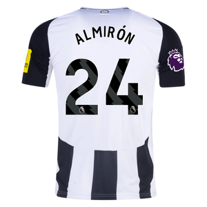 adidas Newcastle United Miguel Almirón Home Jersey w/ EPL Patch 24/25 (Black/White)