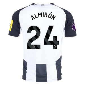 Adidas Newcastle United Authentic Miguel Almirón Home Jersey w/ EPL Patch 24/25 (Black/White)