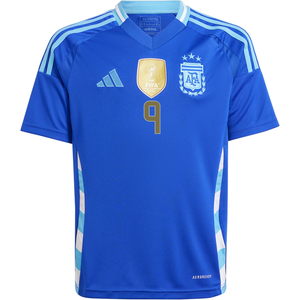 adidas Youth Argentina Julian Alvarez Away Jersey 24/25 (Lucid Blue/Blue Burst)