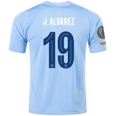 Manchester City Julian Alvarez C1 Champions Gold Patch Jersey