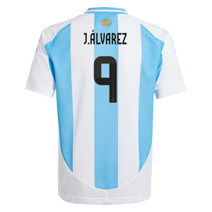 adidas Youth Argentina Julian Alvarez Home Jersey 24/25 (White/Blue Burst)