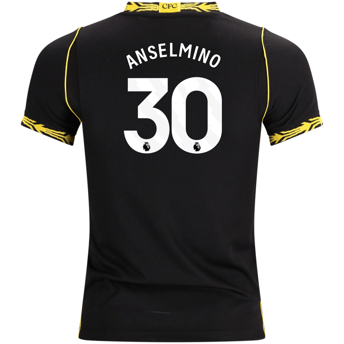 Nike Youth Chelsea Aaron Anselmino Away Jersey 26/27 (Black/Gold)