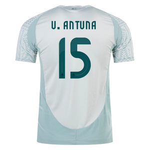 adidas Mens Mexico Authentic Uriel Antuna Away Jersey 24/25 (Linen Green)