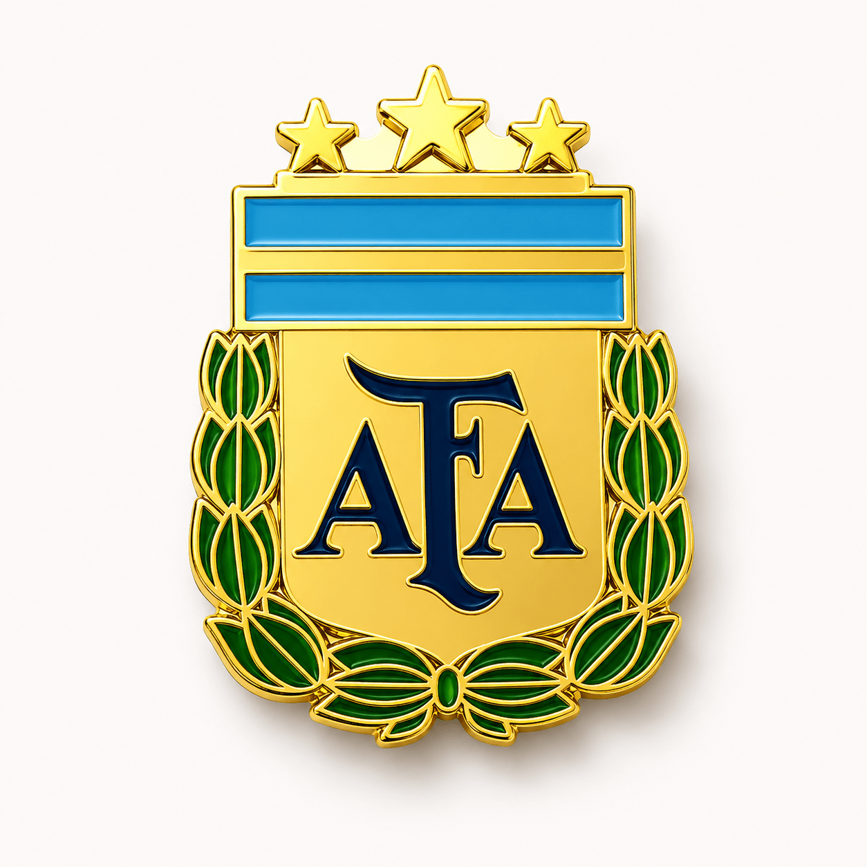 Argentina AFA 3 Star Enamel Pin | SoccerWearhouse