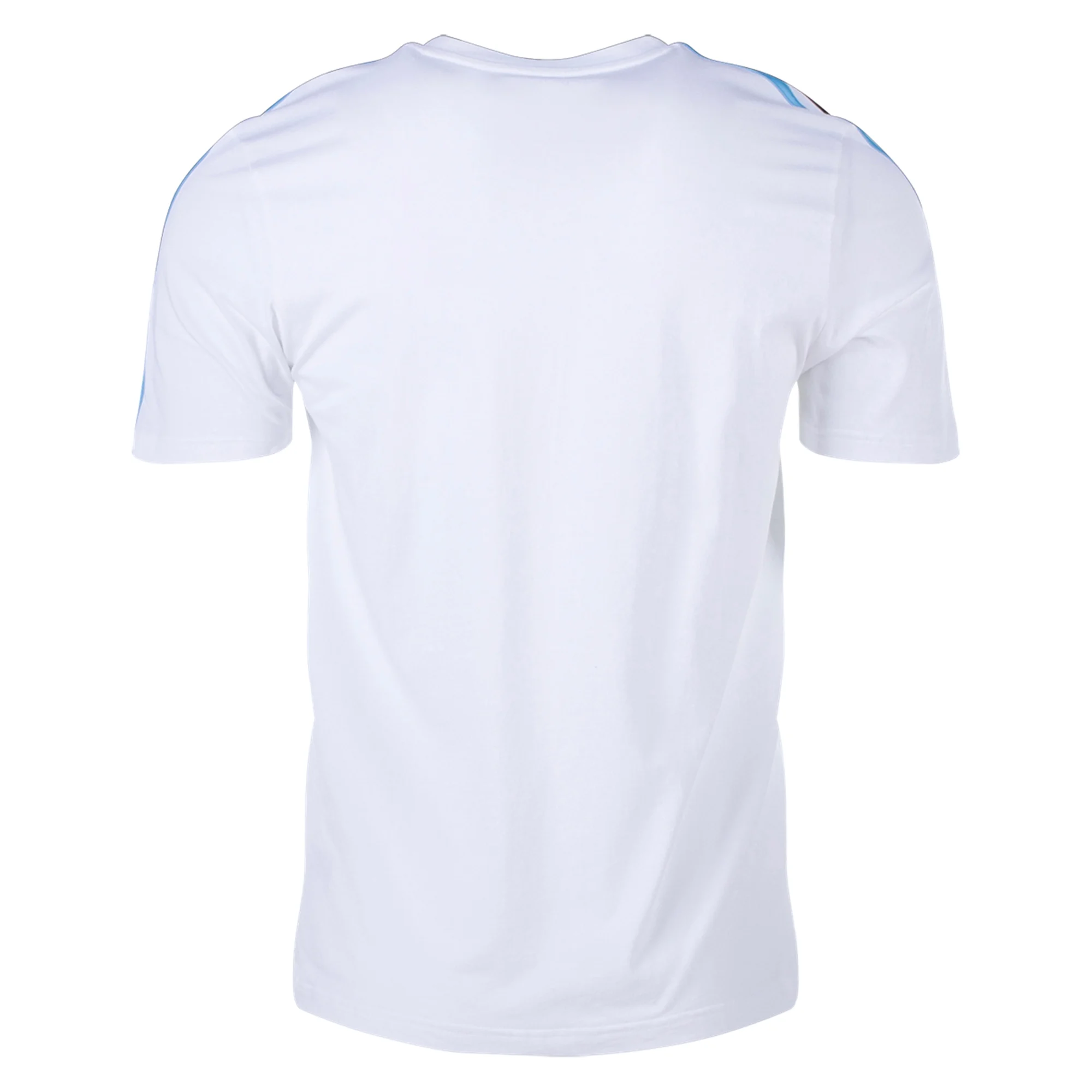 Adidas Argentina DNA 3 Stripe T-Shirt (White) - Soccer Wearhouse