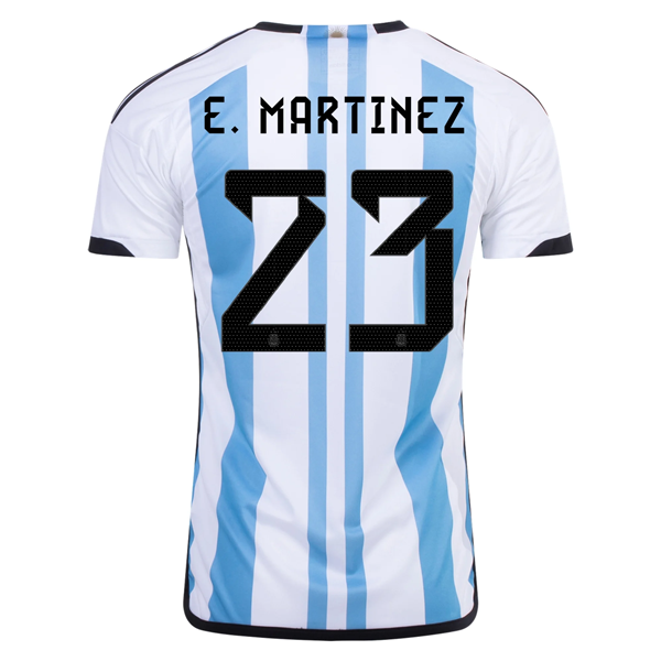 Argentina Soccer Jersey Three Stars Jersey Champion Edition Home Custom World  Cup Jersey 2022