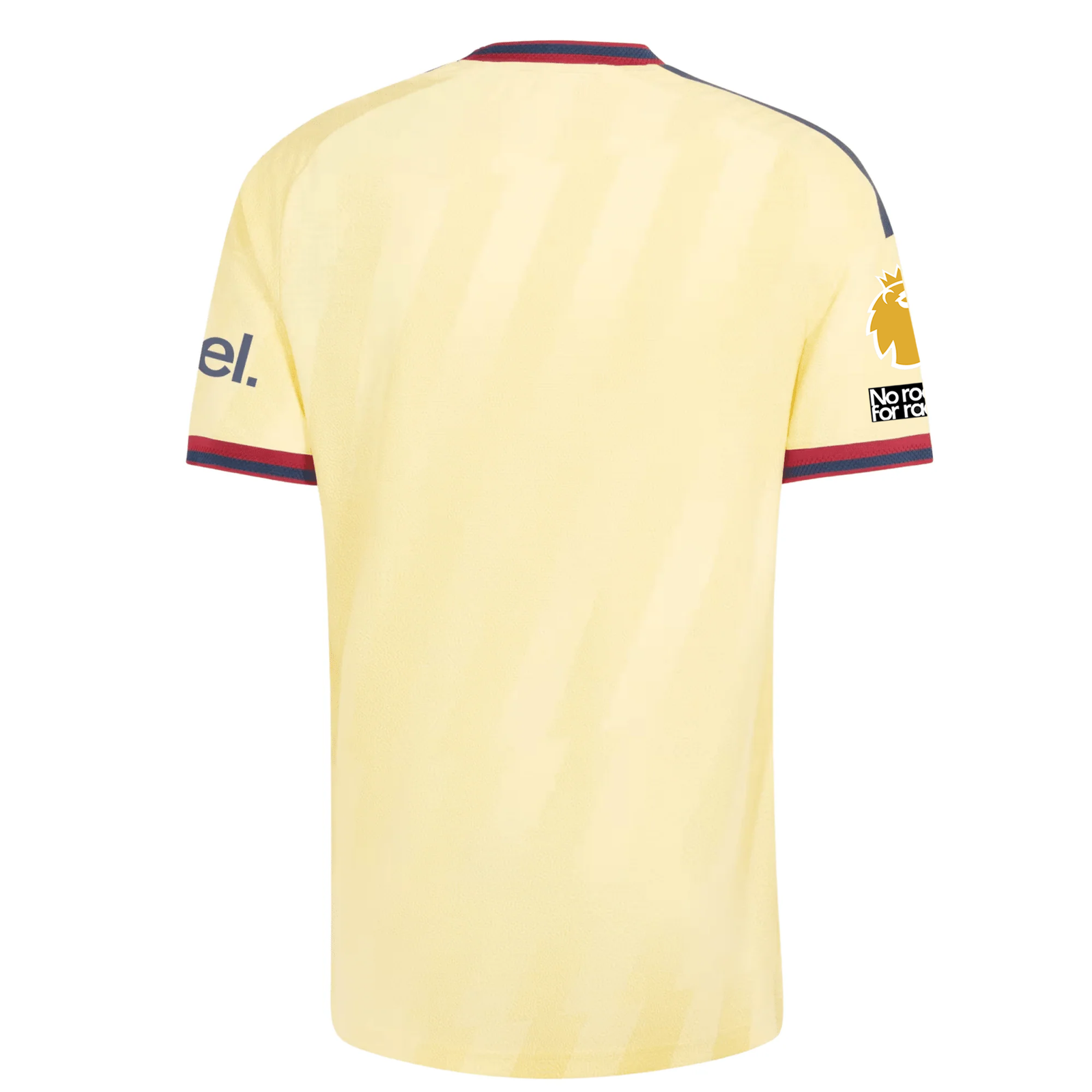 adidas Mens Arsenal Authentic Third Jersey w/ EPL + No Room For Racism 26/27 (Yellow)
