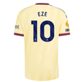 adidas Mens Arsenal Eberechi Eze Authentic Third Jersey w/ EPL + No Room For Racism 26/27 (Yellow)