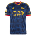 adidas Mens Arsenal Authentic Away Jersey w/ Premier League Patches 26/27 (Navy/Yellow)