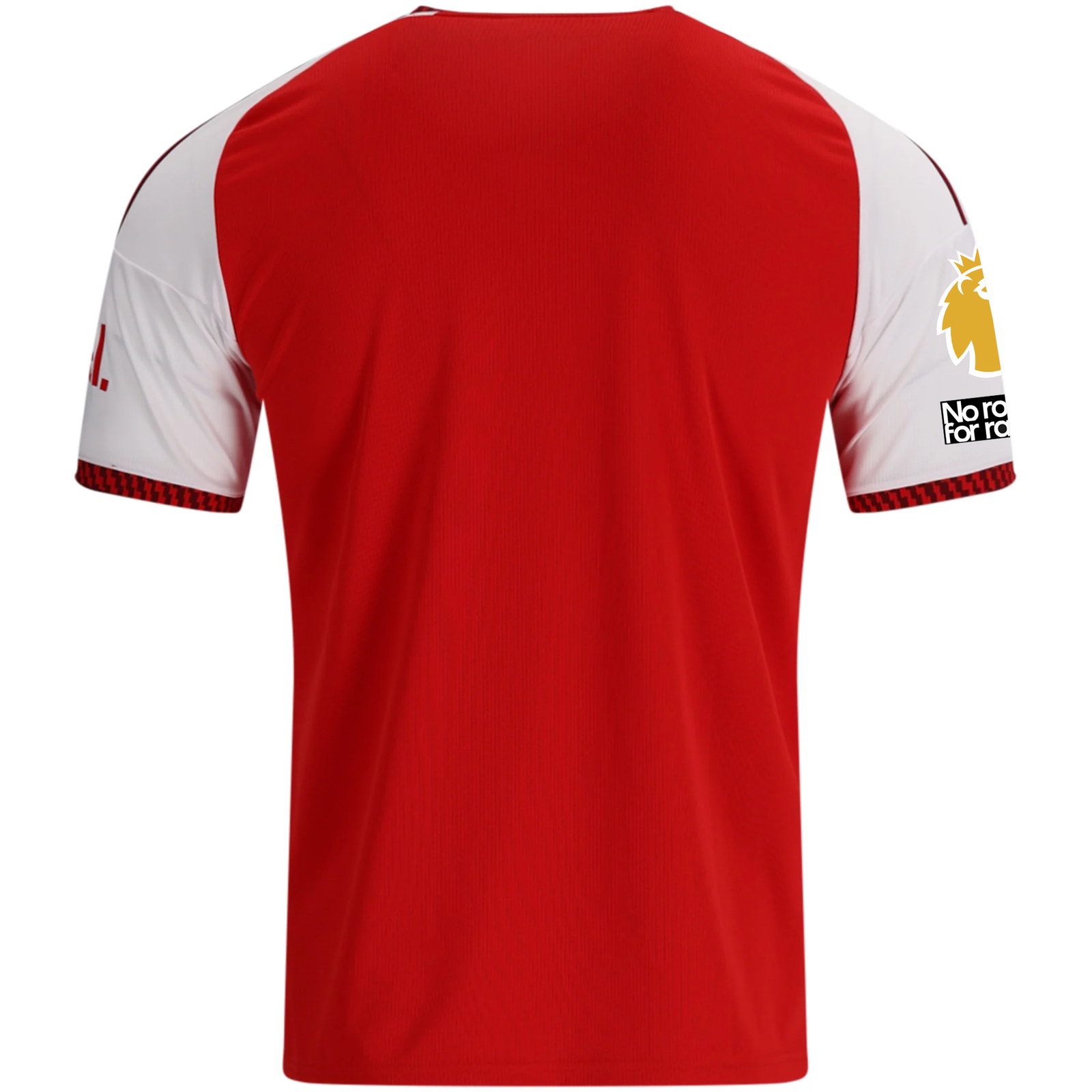 adidas Mens Arsenal Home Jersey w/ EPL + No Room For Racism Patches 26/27 (Red)
