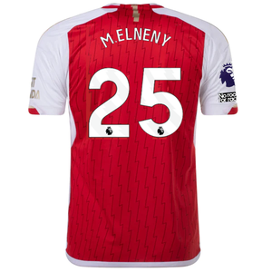 adidas Arsenal Mohamed Elneny Home Jersey 23/24 w/ EPL + No Room For Racism Patch (Better Scarlet/White)