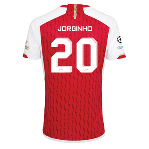 adidas Arsenal Jorginho Home Jersey 23/24 w/ Champions League Patches (Better Scarlet/White)