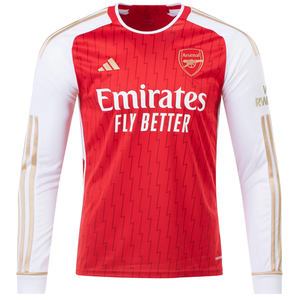 adidas Arsenal Home Long Sleeve Jersey 23/24 (Better Scarlet/White)