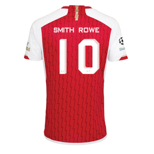 adidas Arsenal Emile Smith Rowe Home Jersey 23/24 w/ Champions League Patches (Better Scarlet/White)