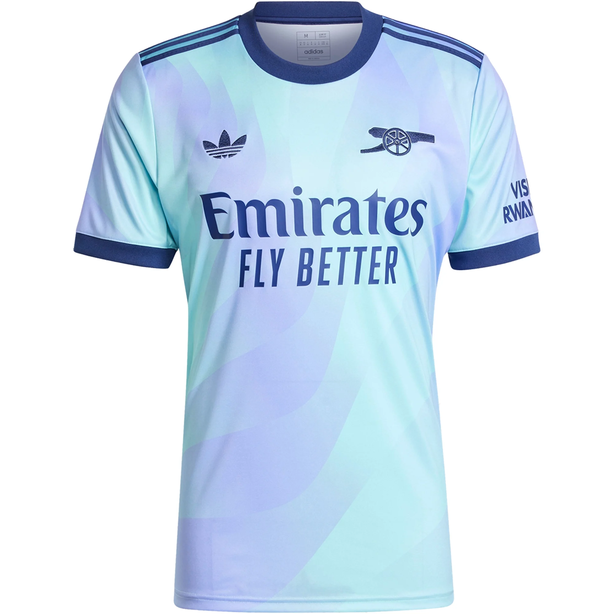 adidas Arsenal Third Jersey 24/25 (Clear Aqua/Light Flash Purple ...