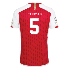 adidas Arsenal Thomas Partey Home Jersey 23/24 w/ Champions League Patches (Better Scarlet/White)