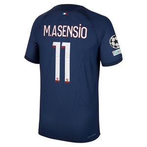 Nike Paris Saint-Germain Authentic Match Marco Asensio Home Jersey w/ Champions League Patches 23/24 (Midnight Navy)