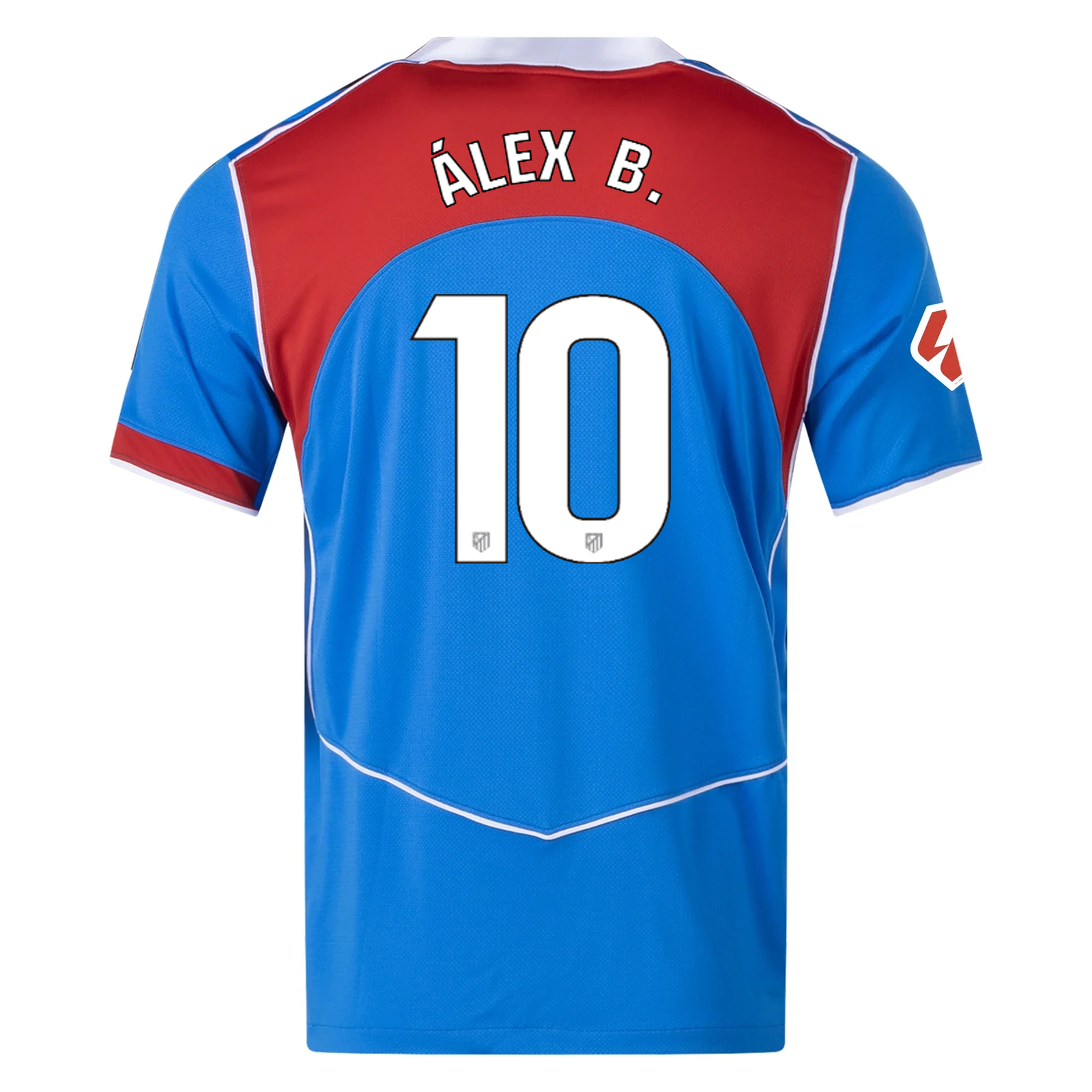 Nike Men's Atletico Madrid Álex Baena T90 Third Jersey La Liga Patch 25/26 (Photo Blue/Sport Red)