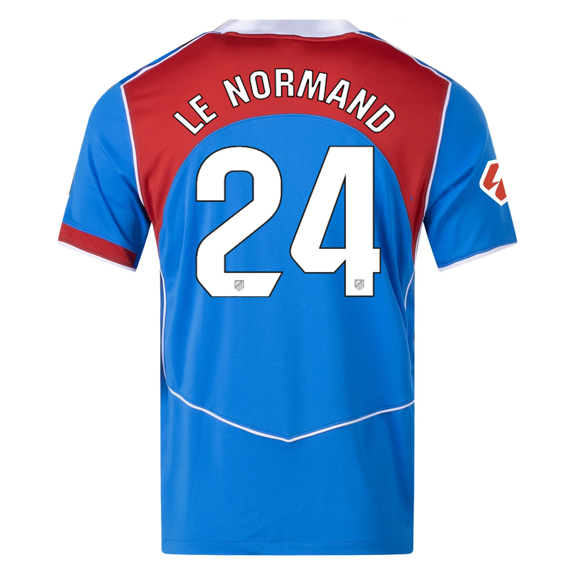 Nike Men's Atletico Madrid Robin Le Normand T90 Third Jersey La Liga Patch 25/26 (Photo Blue/Sport Red)