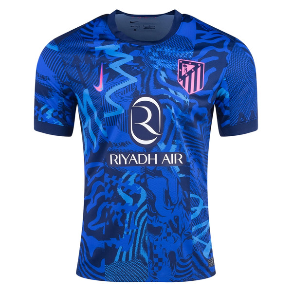 Nike Atletico Madrid Third Jersey 24/25 (Blue Void/Pink Glow) - Soccer ...