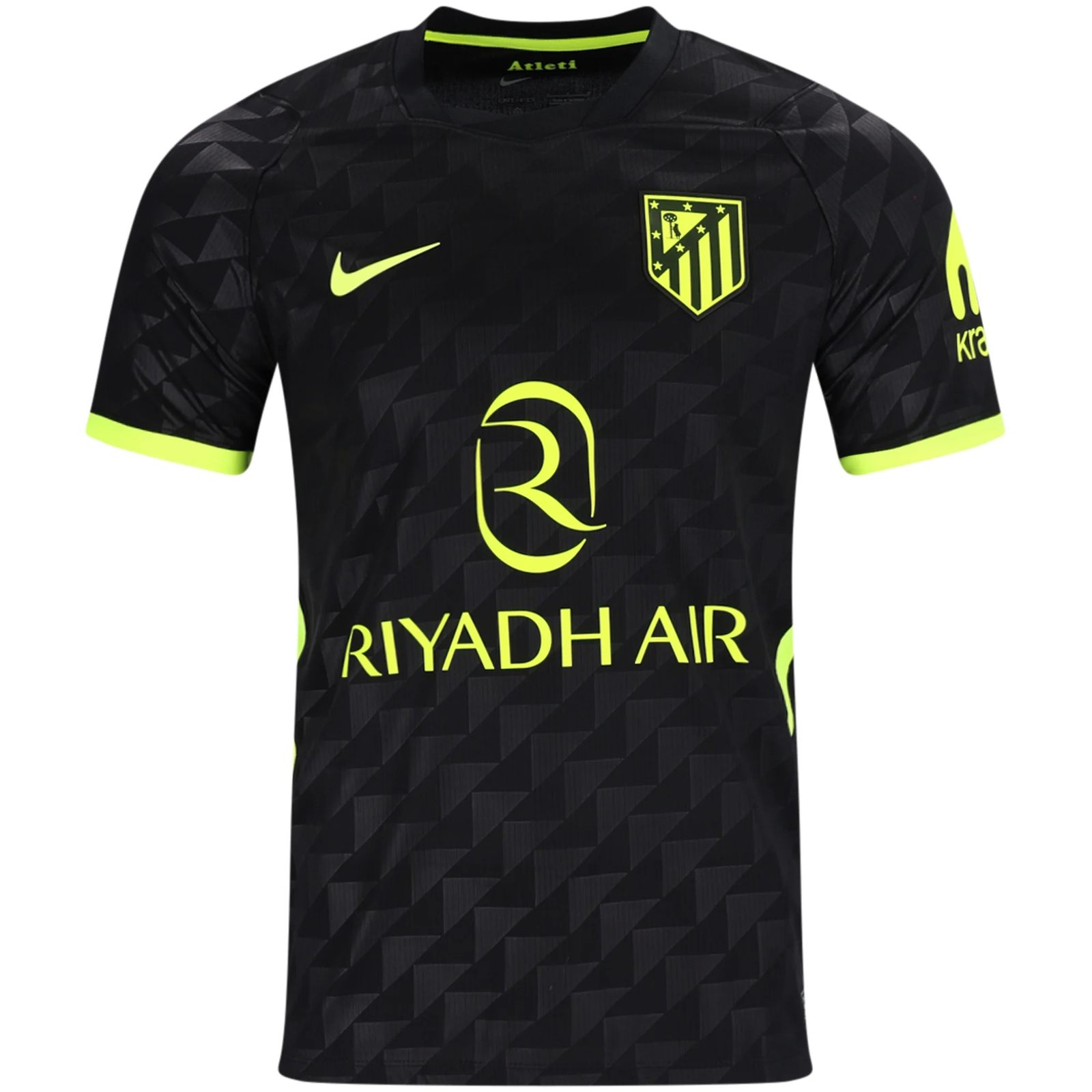 Nike Mens Atlético Madrid Away Jersey 26/27 (Black/Volt)