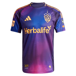 adidas Maya Yoshida LA Galaxy Authentic Away Jersey w/ MLS + Apple TV + RBC Sponsor 25/26 (Purple)