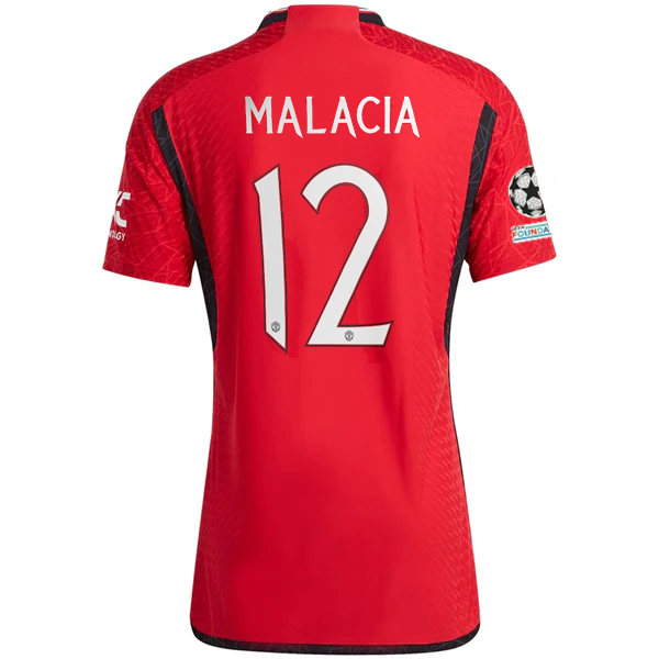 adidas Manchester United Authentic Tyrell Malacia Home Jersey 23/24 w adidas Manchester United Authentic Tyrell Malacia Home Jersey 23/24 w