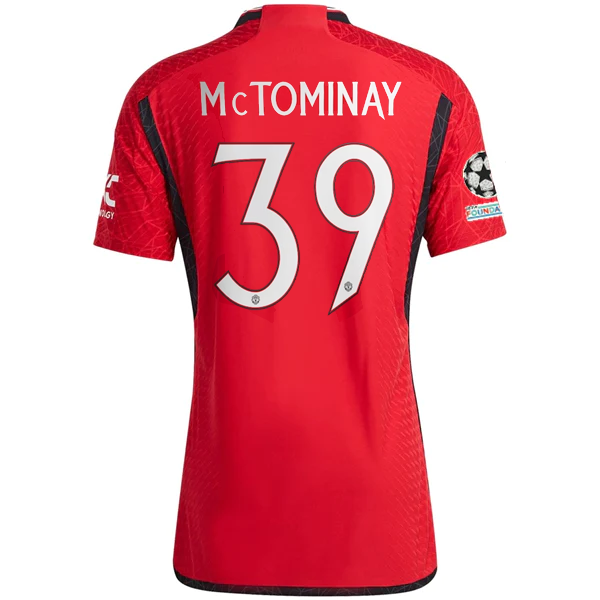 ADIDAS MANCHESTER UNITED AUTHENTIC Scott McTominay HOME JERSEY 23/24 w ...