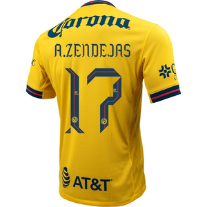 Nike Club America Alejandro Zendejas Home Jersey 24/25 (Tour Yellow/Valerian Blue)