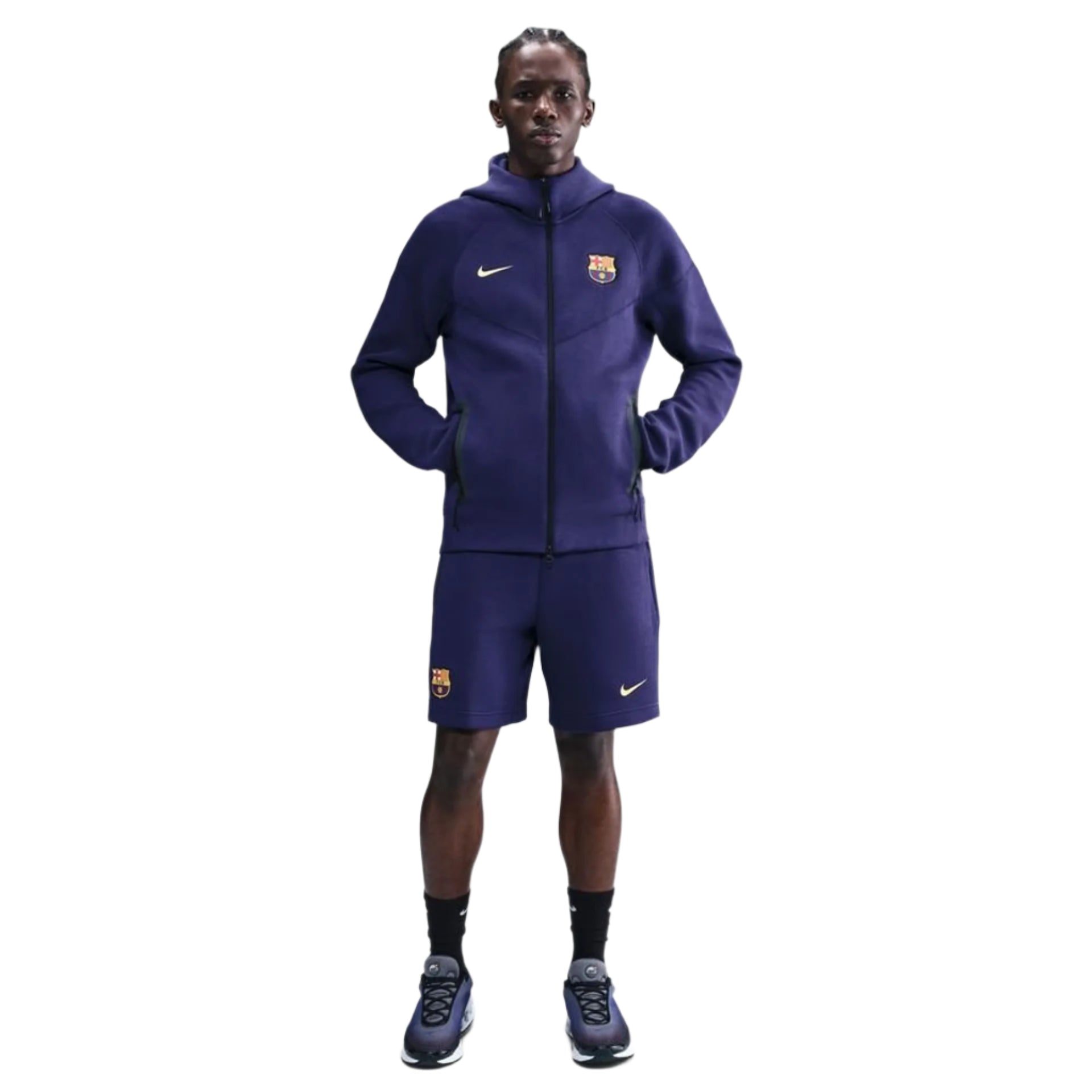 Nike Barcelona 25/26 Tech Windrunner Fleece Full-Zip Hoodie