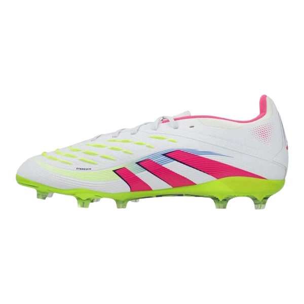 adidas Predator Elite FG J (White/Lucid Pink/Lucid Lemon) - Soccer