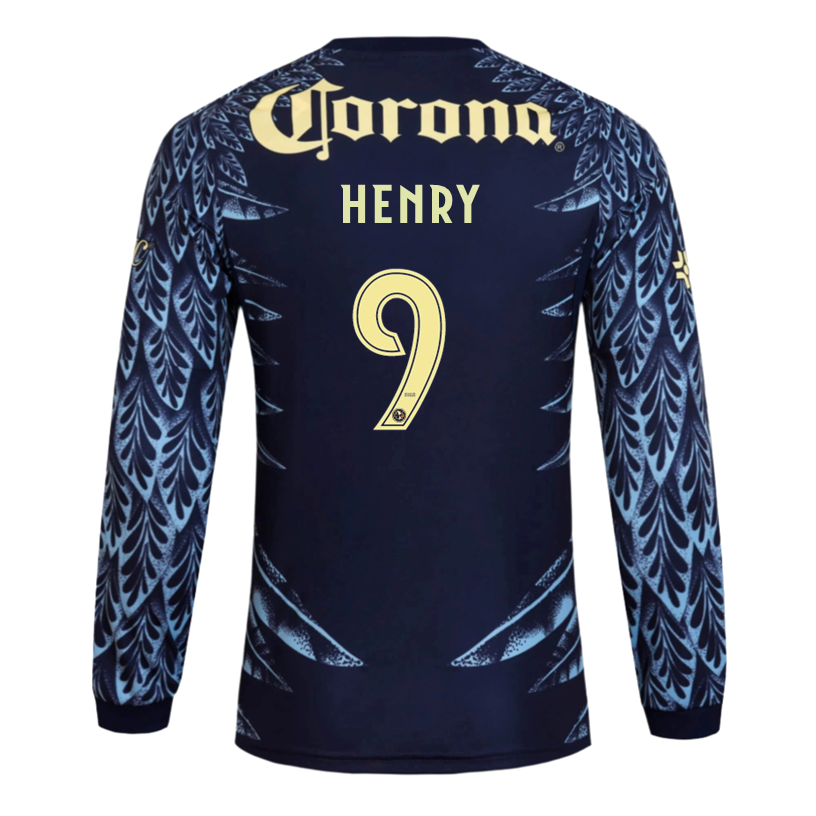 adidas Henry Club América 25/26 Away Long Sleeve Jersey (Blue)