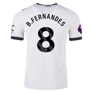 adidas Manchester United Bruno Fernandes Authentic Third Jersey w/ EPL Patch 24/25 (Off White)