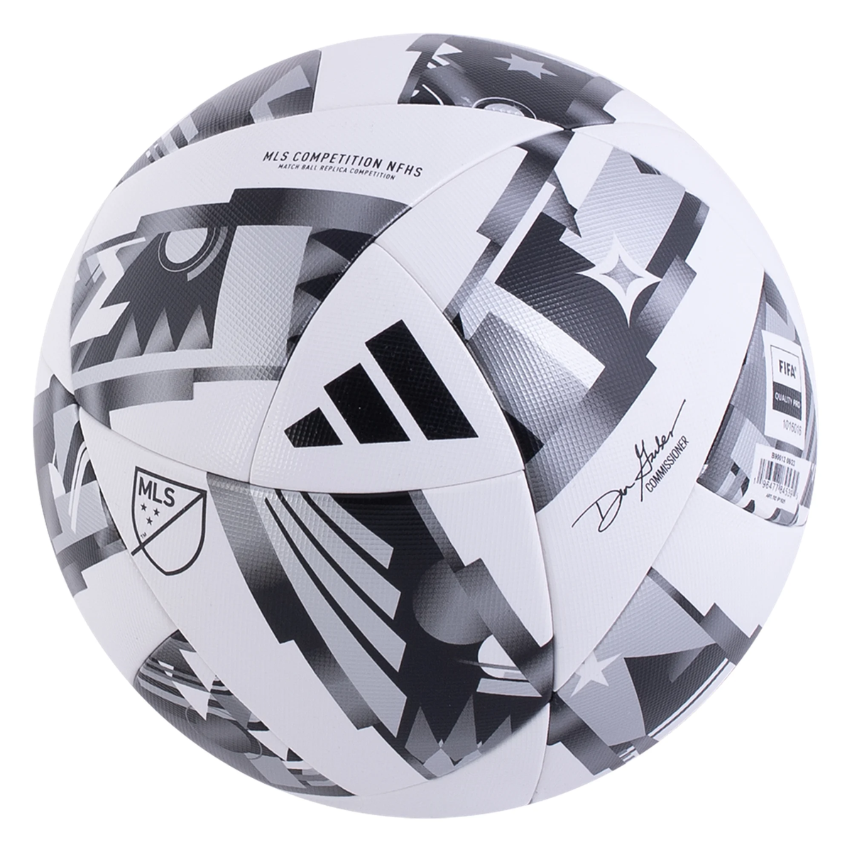 adidas MLS Competition Ball 2024 Ball (White/Silver Metallic) Soccer