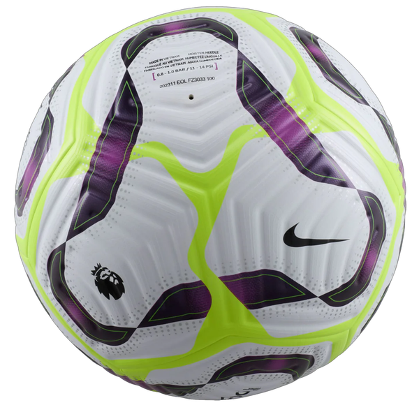 Nike Premier League Flight Official Match Ball 24 25 White Bold Berry Soccer Wearhouse