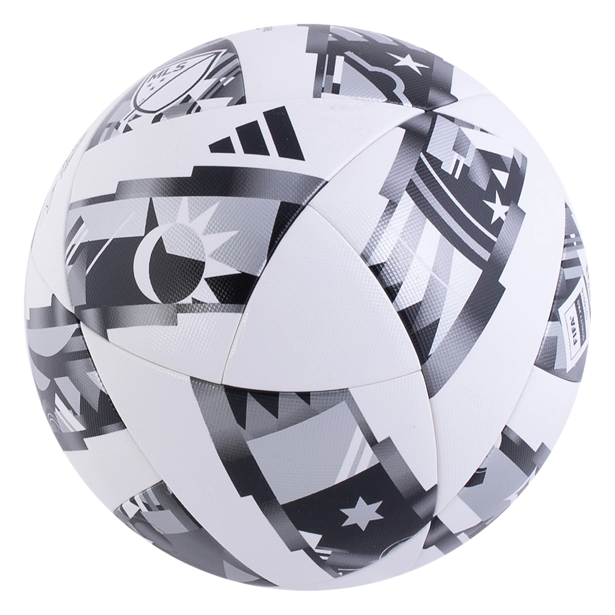 adidas MLS Competition Ball 2025 Ball (White/Silver Metallic) Soccer