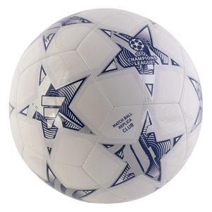 adidas Champions League Club Ball (White/Iron Metallic)