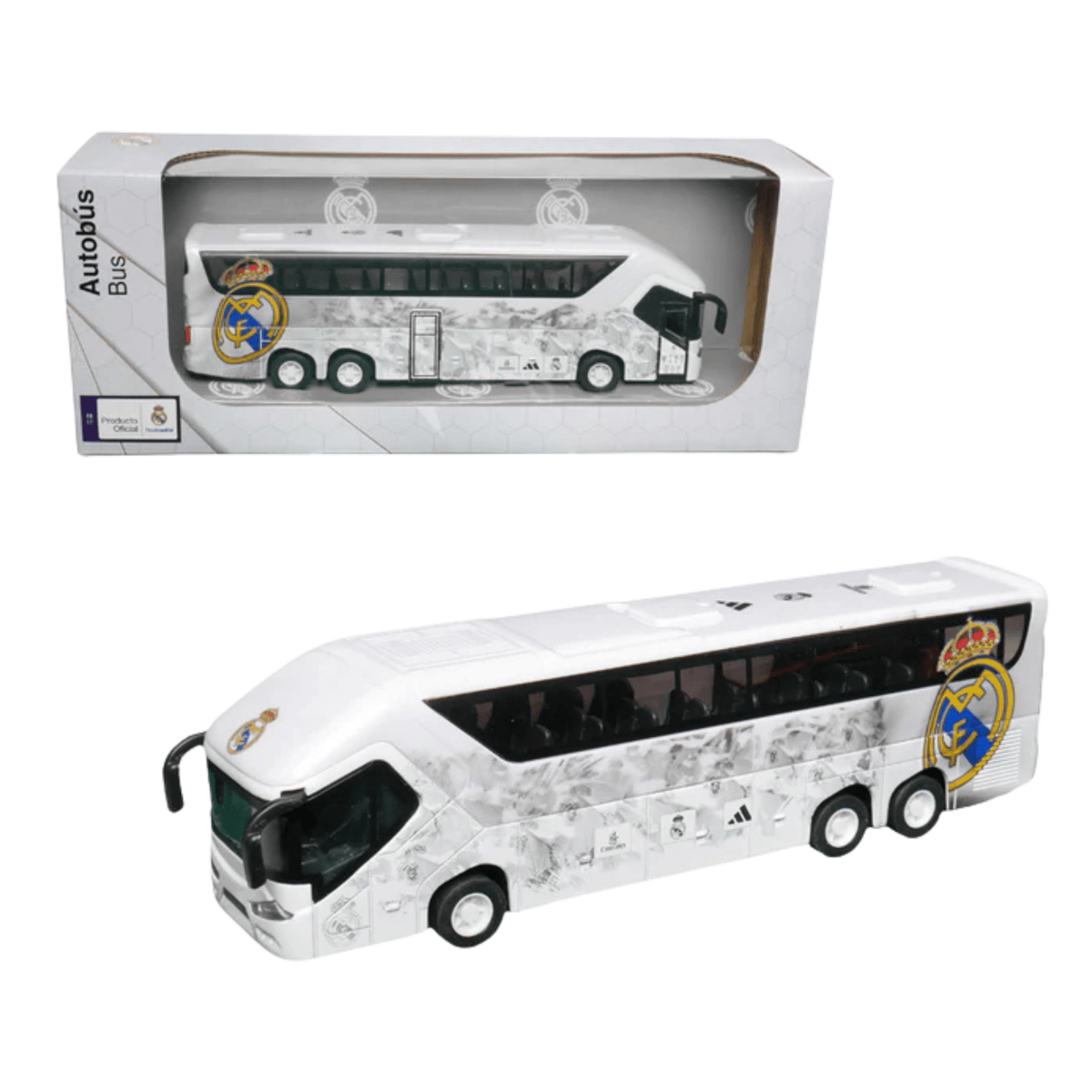 Banbo Toys Real Madrid (2) Team Bus (White) | SoccerWearhouse