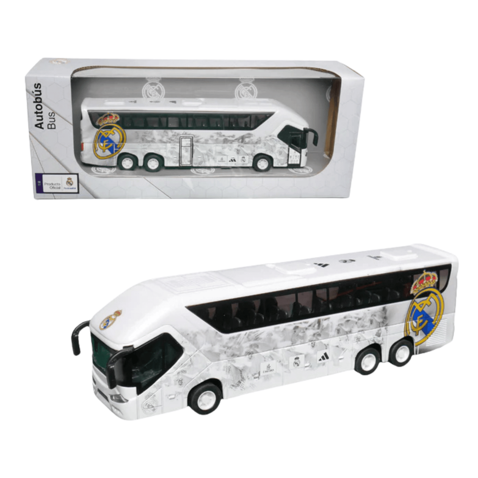 Banbo Toys Real Madrid (2) Team Bus (White) | SoccerWearhouse