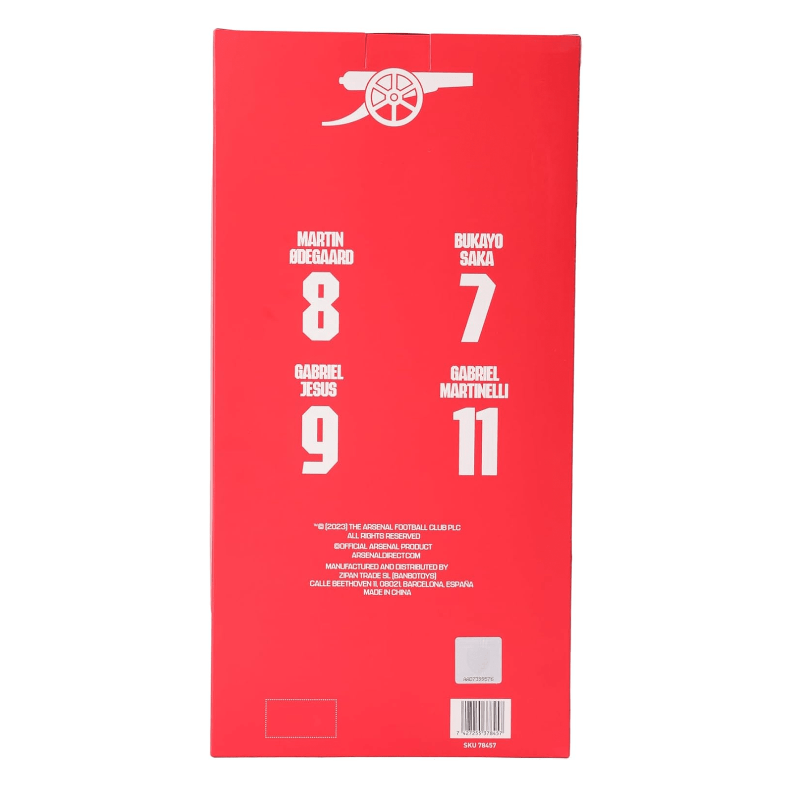 Banbotoys Arsenal Gabriel Jesus Action Figure | SoccerWearhouse