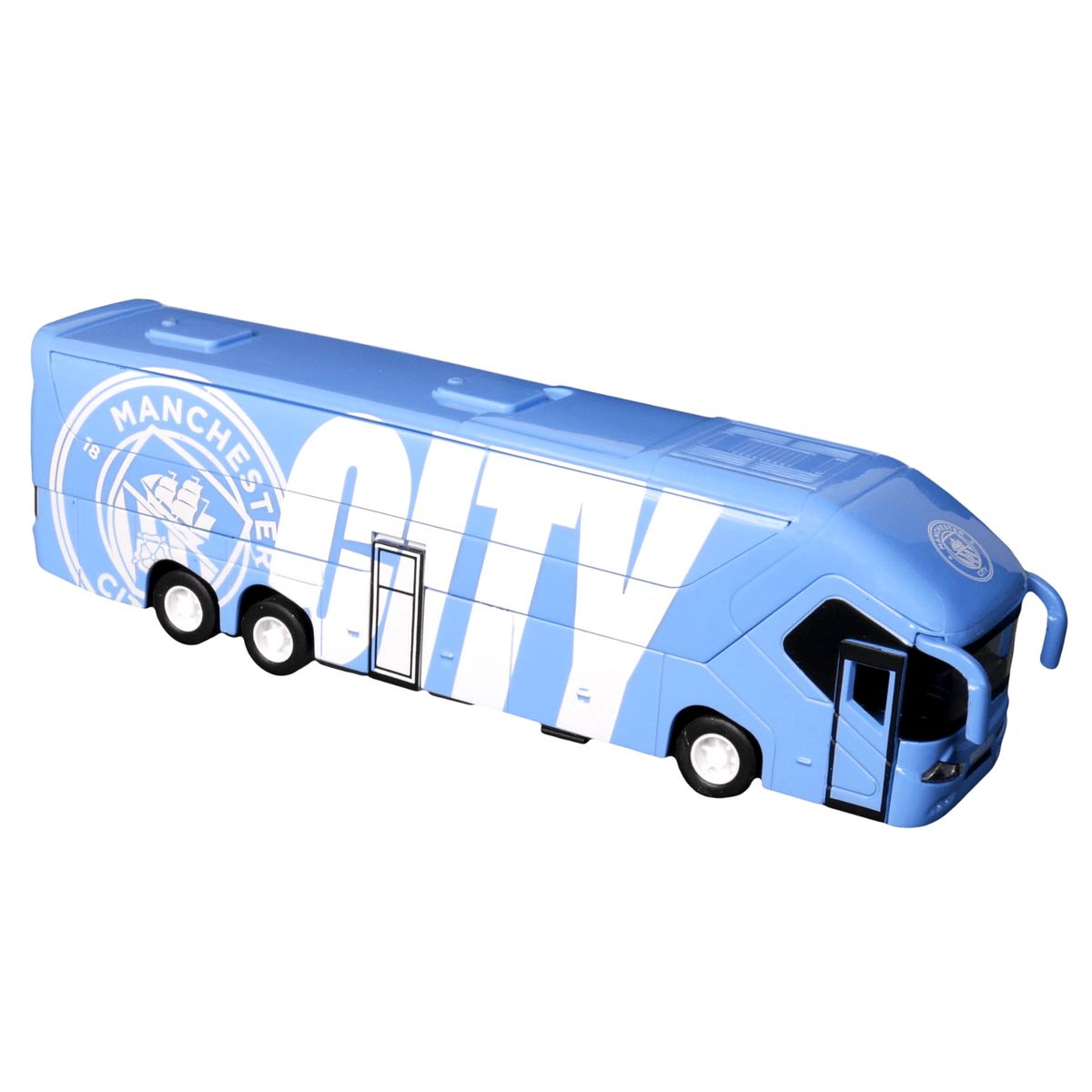 Banbotoys Manchester City Team Bus Figure (Sky Blue) | SoccerWearhouse