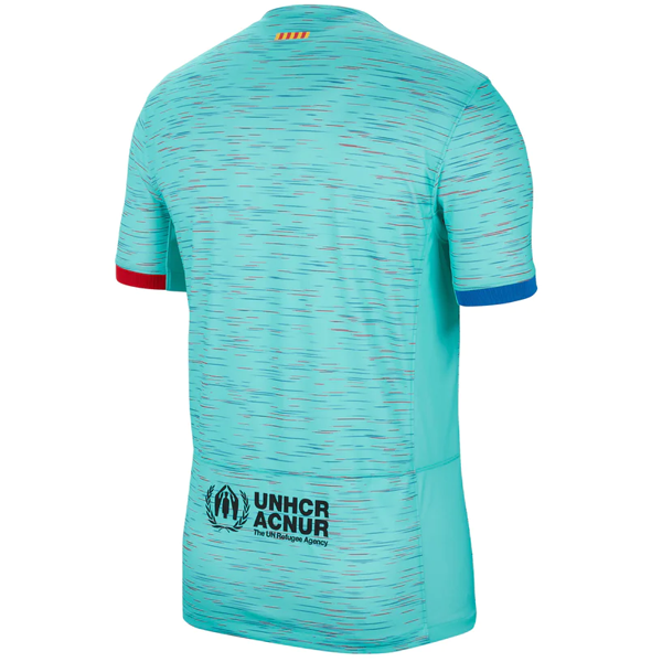 Nike Barcelona Third Jersey 23/24 (Light Aqua/Royal Blue) - Soccer Wearhouse